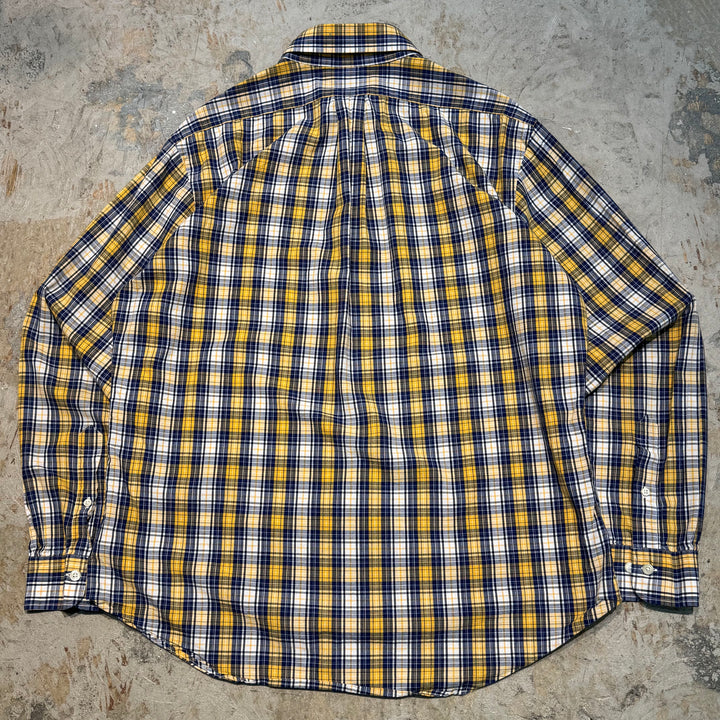 古着 BROOKS BROTHERS/ ブルックス ブラザーズ/ ボタンダウン長袖シャツ/ チェック柄/ サイズL