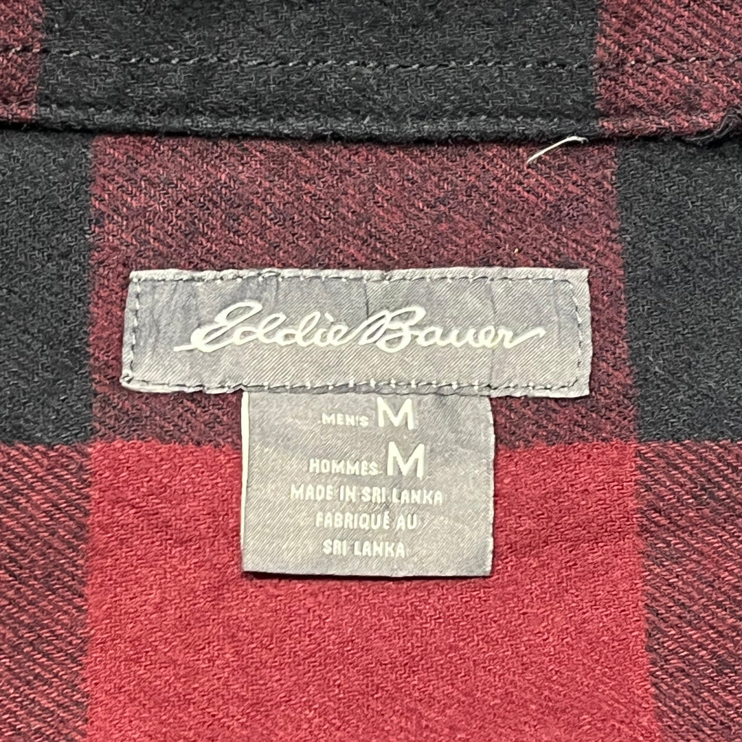 古着 Eddie Bauer/ エディー･バウアー/ コットンネルシャツ/ チェック柄/ リメイク/ サイズM