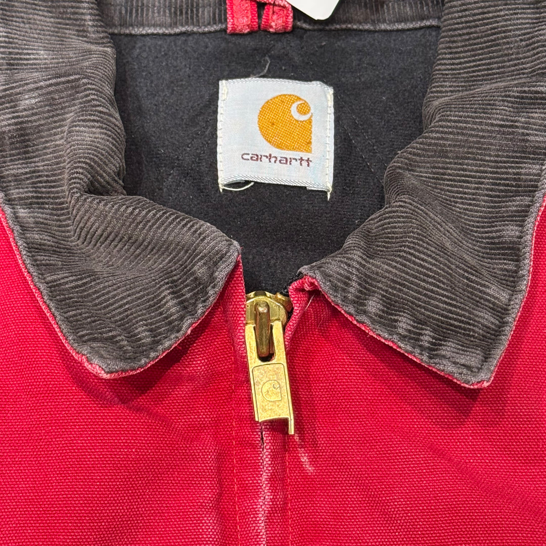 중고 의류 Carhartt/ Santa Fe 재킷/ 오리 직물/ 퀼트 라이닝/ 코듀로이 칼라/ 크기에 해당