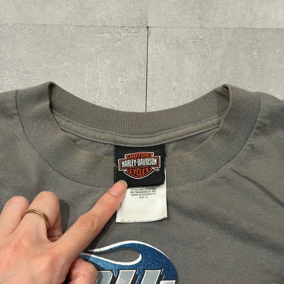 古着 Harley-Davidson/ハーレーダビッドソン/ ロングスリーブプリントTシャツ/サイズXL