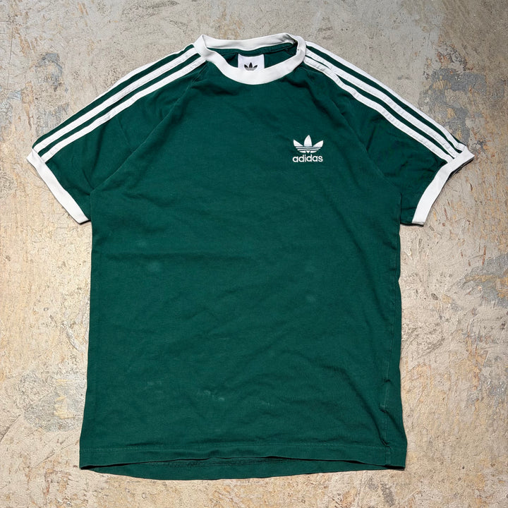 古着 adidas/ アディダス/ プリントTシャツ/ トレフォイルロゴ/ 刺繍/ サイズS相当
