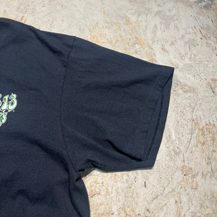 古着 LUCKY 13 GOOD TIMES/THE GRASS HOPPER/バイク/プリント Tシャツ/サイズXL