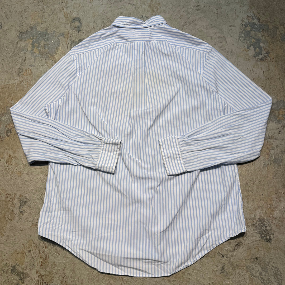 古着 POLO by Ralph Lauren/ ラルフ ローレン/ ボタンダウン長袖シャツ/ ストライプ柄/ サイズXL