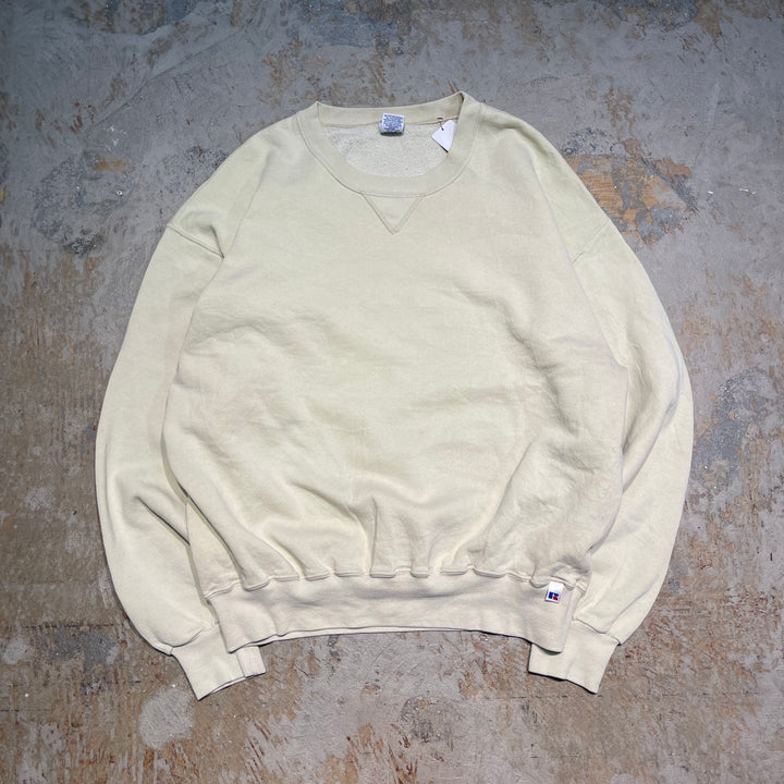 #3524 古着/Russell/ラッセル/Crewneck sweat/クルーネックスウェット/ブランクスウェット/無地/サイズXL