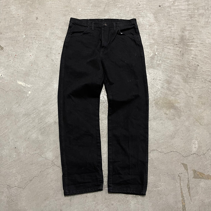 #4257 古着 RUSTLER/ラスラー/Black Denim Pants/ブラックデニムパンツ/サイズ34×32