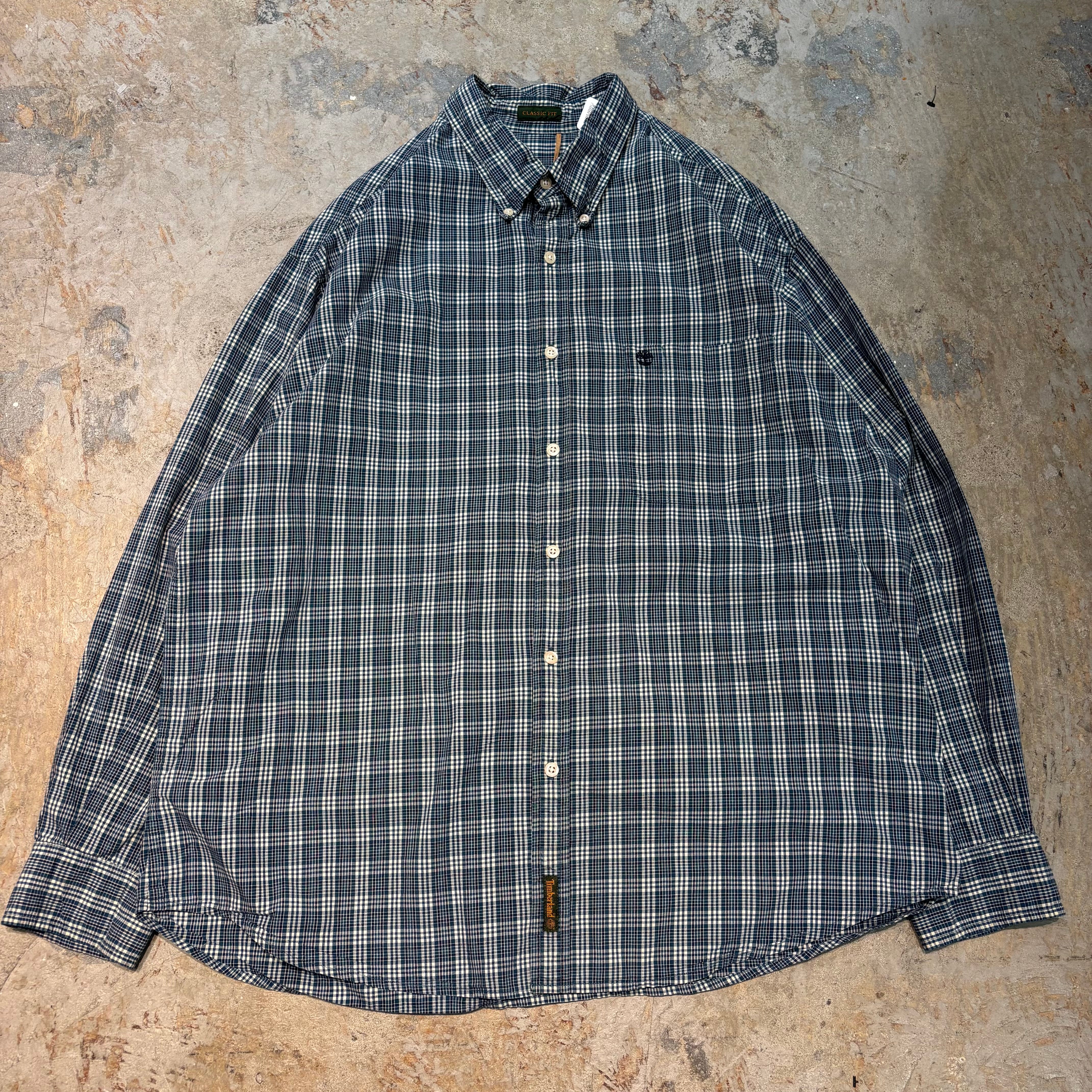 ティンバーランド 90s ウールミドルコート　中綿　紺　XL 古着. 古着 90s Abercrombie&Fitch 100% シェットランド ウール ニット