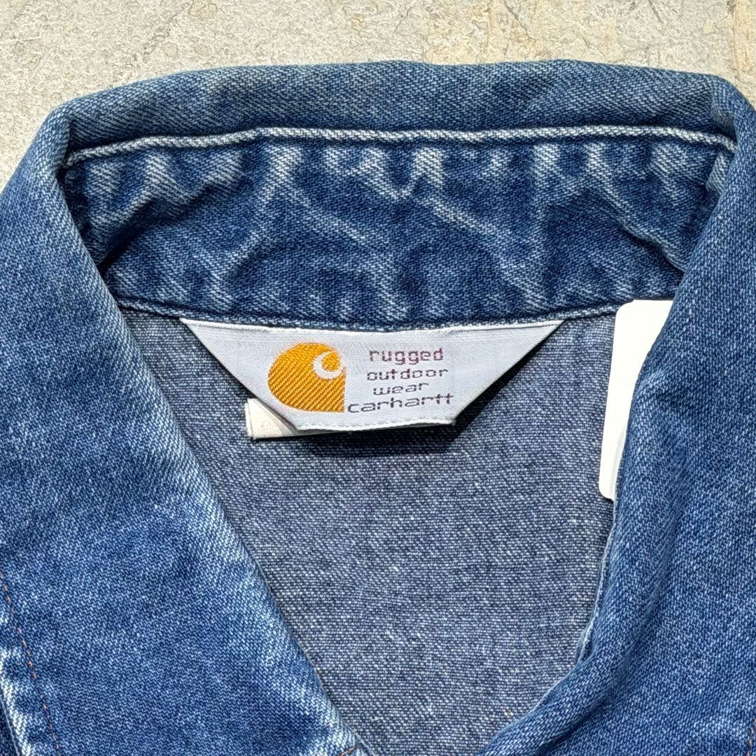 古着 Carhartt/ カーハート/ デニムウエスタンシャツ/ サイズXL相当