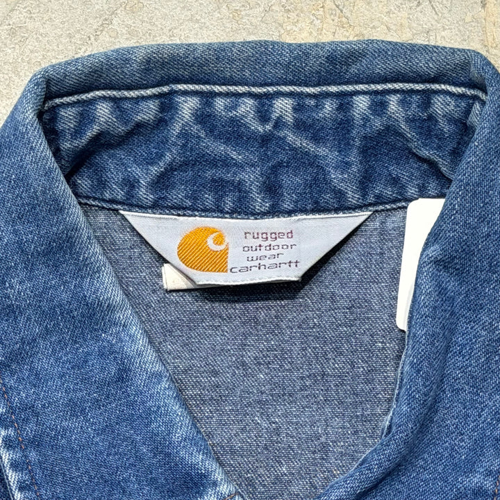 古着 Carhartt/ カーハート/ デニムウエスタンシャツ/ サイズXL相当