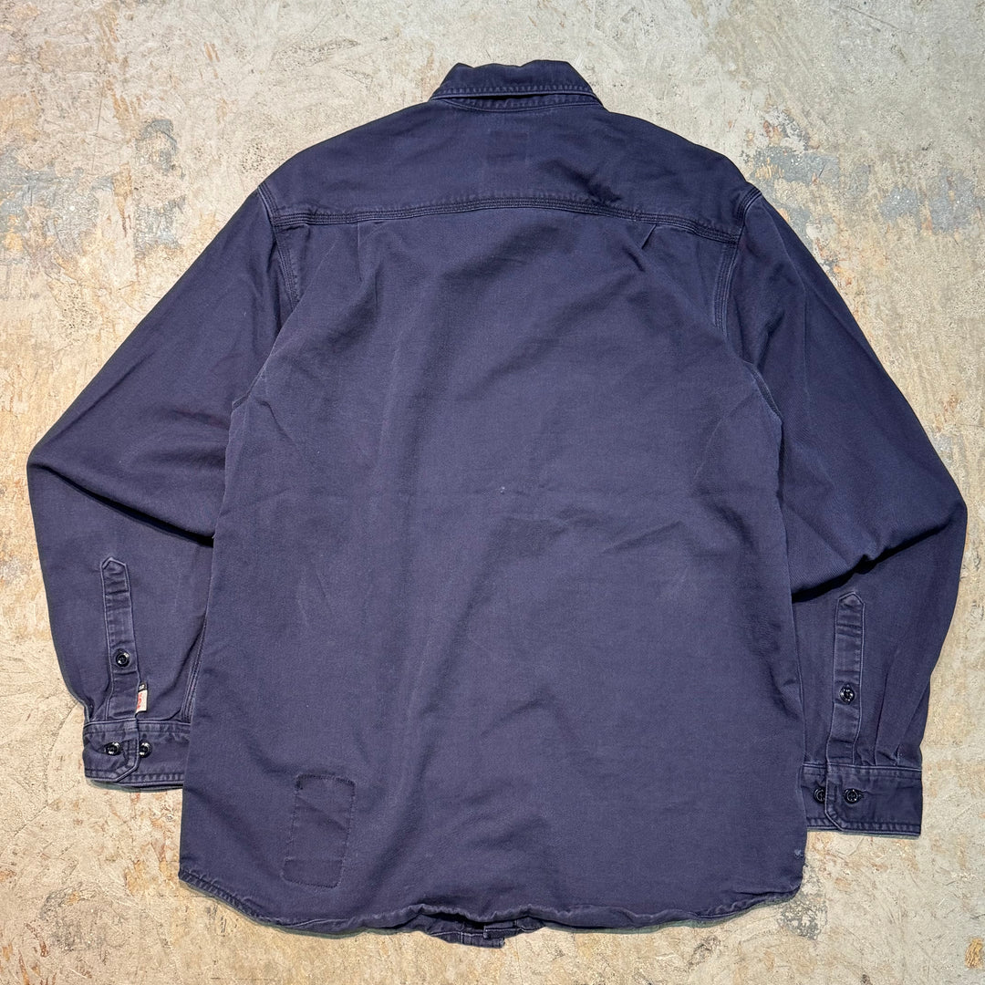 旧衣服carhartt/汽车心/扣件长袖衬衫/纯色/尺寸M