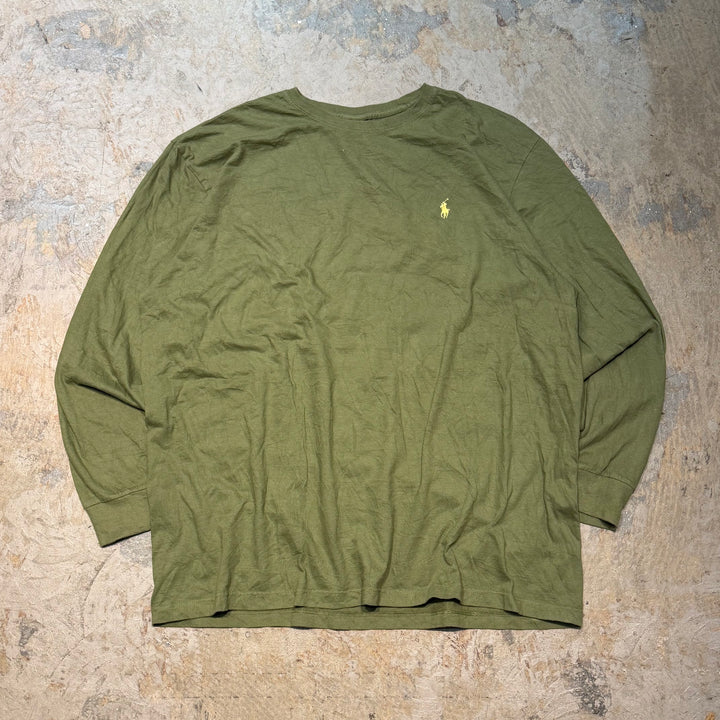 古着 POLO RALPH LAUREN/ポロラルフローレン/ クルーネックロングスリーブTシャツ/ サイズXL