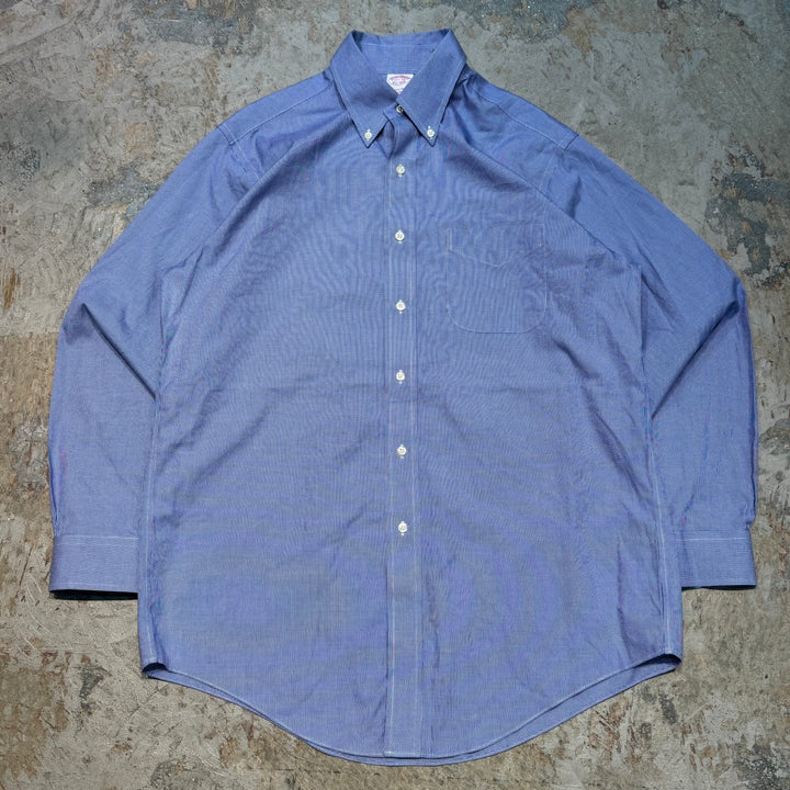 古着 BROOKS BROTHERS/ ブルックス ブラザーズ/ ボタンダウン長袖シャツ/ 千鳥柄/ サイズM相当