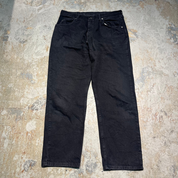 #4196 古着 Wrangler/ラングラー/Black Denim Pants/ブラックデニムパンツ/RELAXED FIT/サイズ36×30