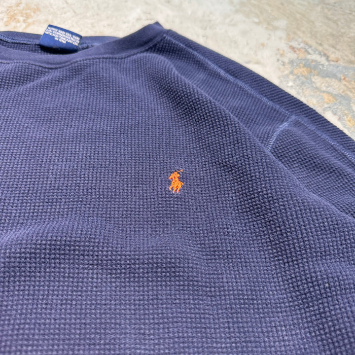 중고 의류 Polo Ralph Lauren/Polo Ralph Lauren/Crew Neck Waffle Long Sleeve T-Shirt/Size XL