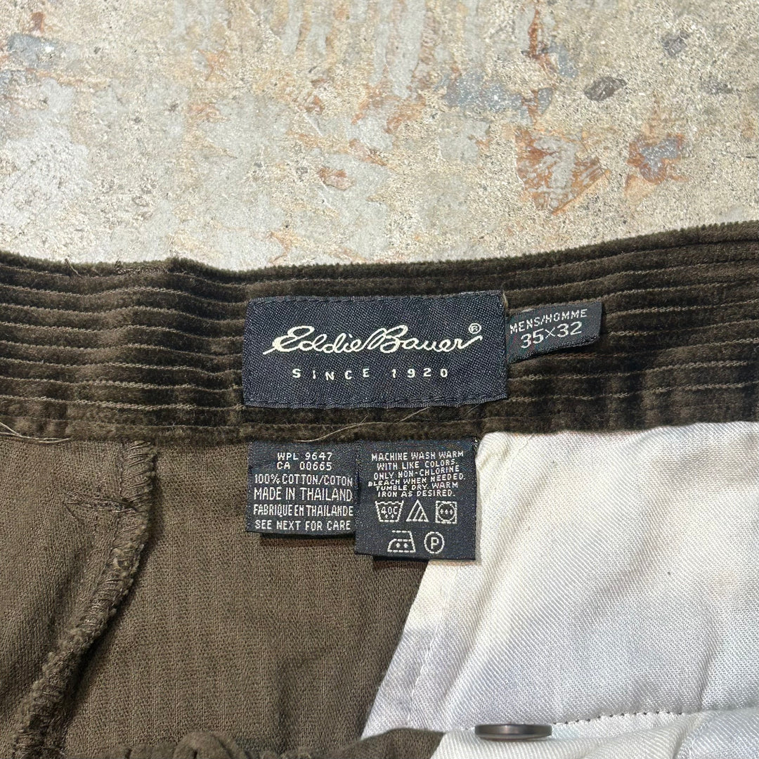 古着 Eddie bauer/エディバウワー/ 2タックコーデュロイパンツ / 実寸サイズ35×32