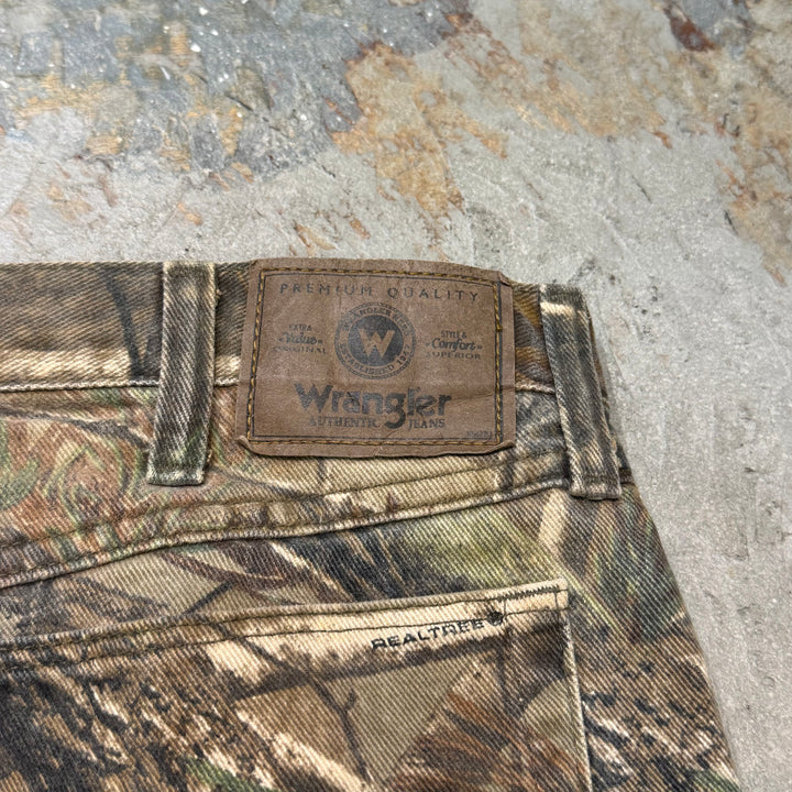 古着 Wrangler/ ラングラー/ リアルツリーダブルニーパンツ/ 実寸サイズ33×30