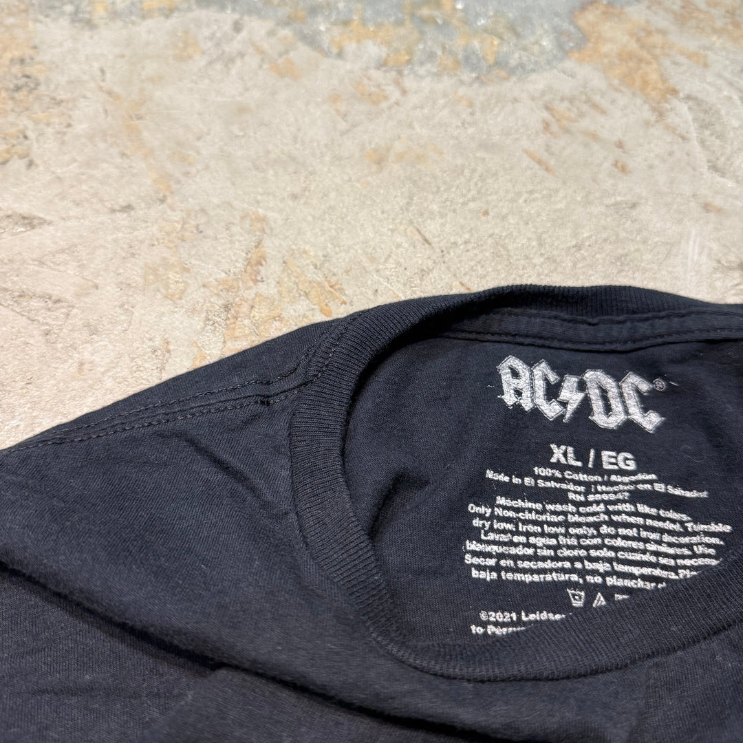 빈티지 AC/DC/아티스트 티셔츠/프린트 티셔츠/크기 XL