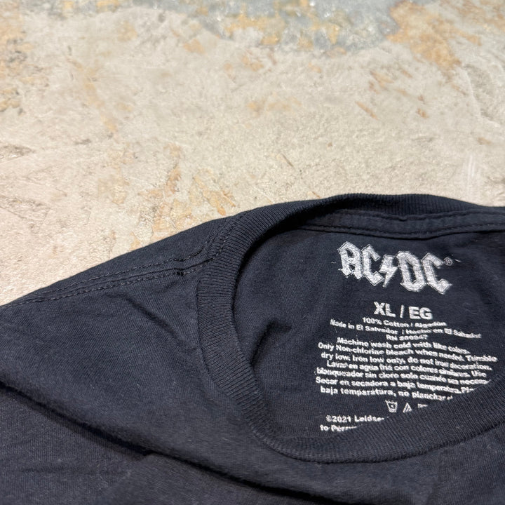 빈티지 AC/DC/아티스트 티셔츠/프린트 티셔츠/크기 XL