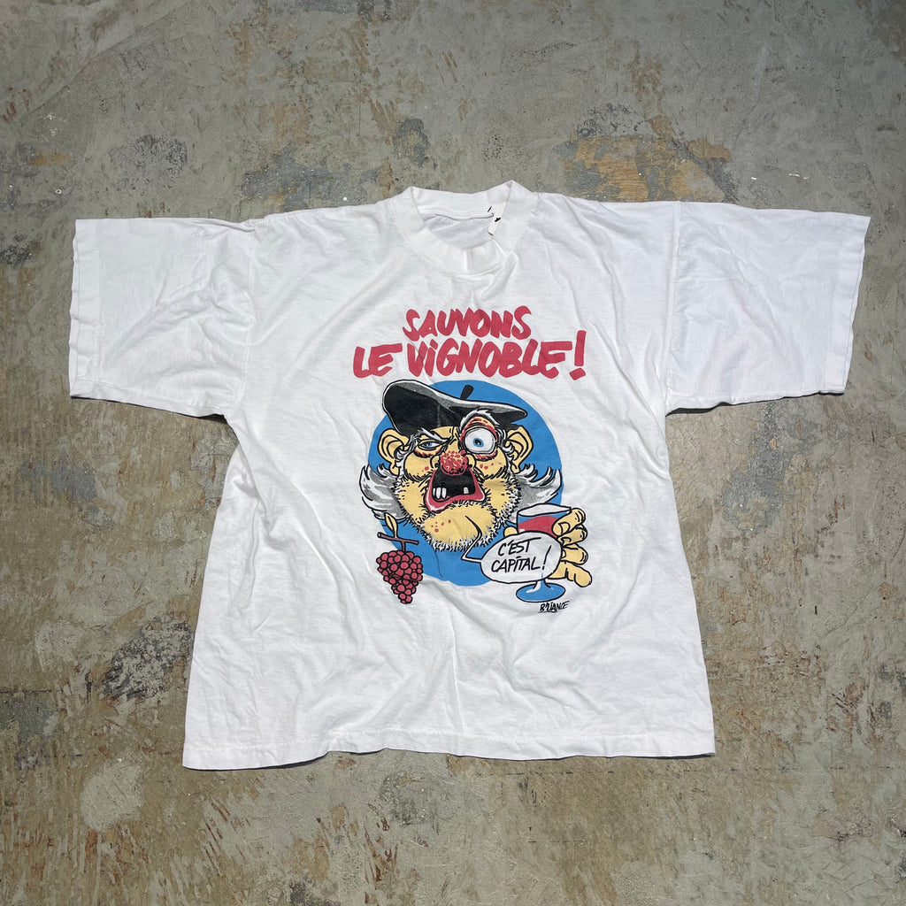 80s USA ヴィンテージ カレッジプリント シングルステッチ T
