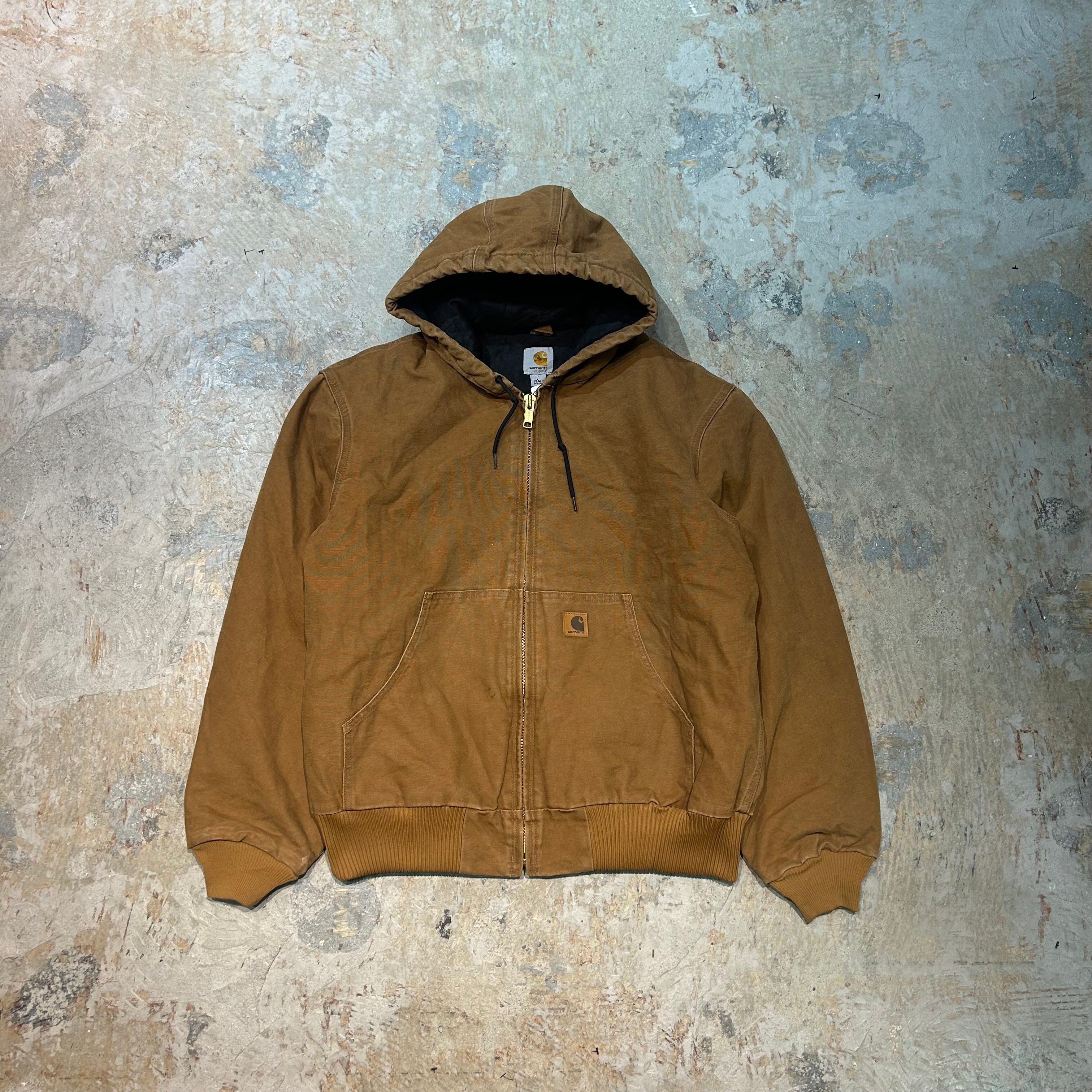 古着 carhartt/ カーハート/ アクティブジャケット/ ダック地/ 無地/ 中綿/ サイズL – 古着屋 MUJIN