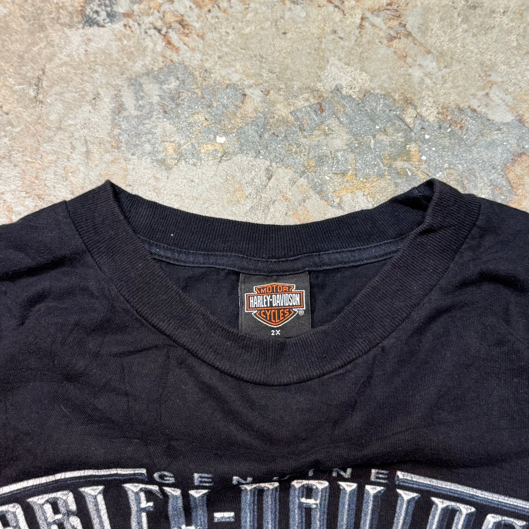 Used clothing Made in USA Harley-Davidson/Harley-Davidson/Printed T-shirt/Size 2XL