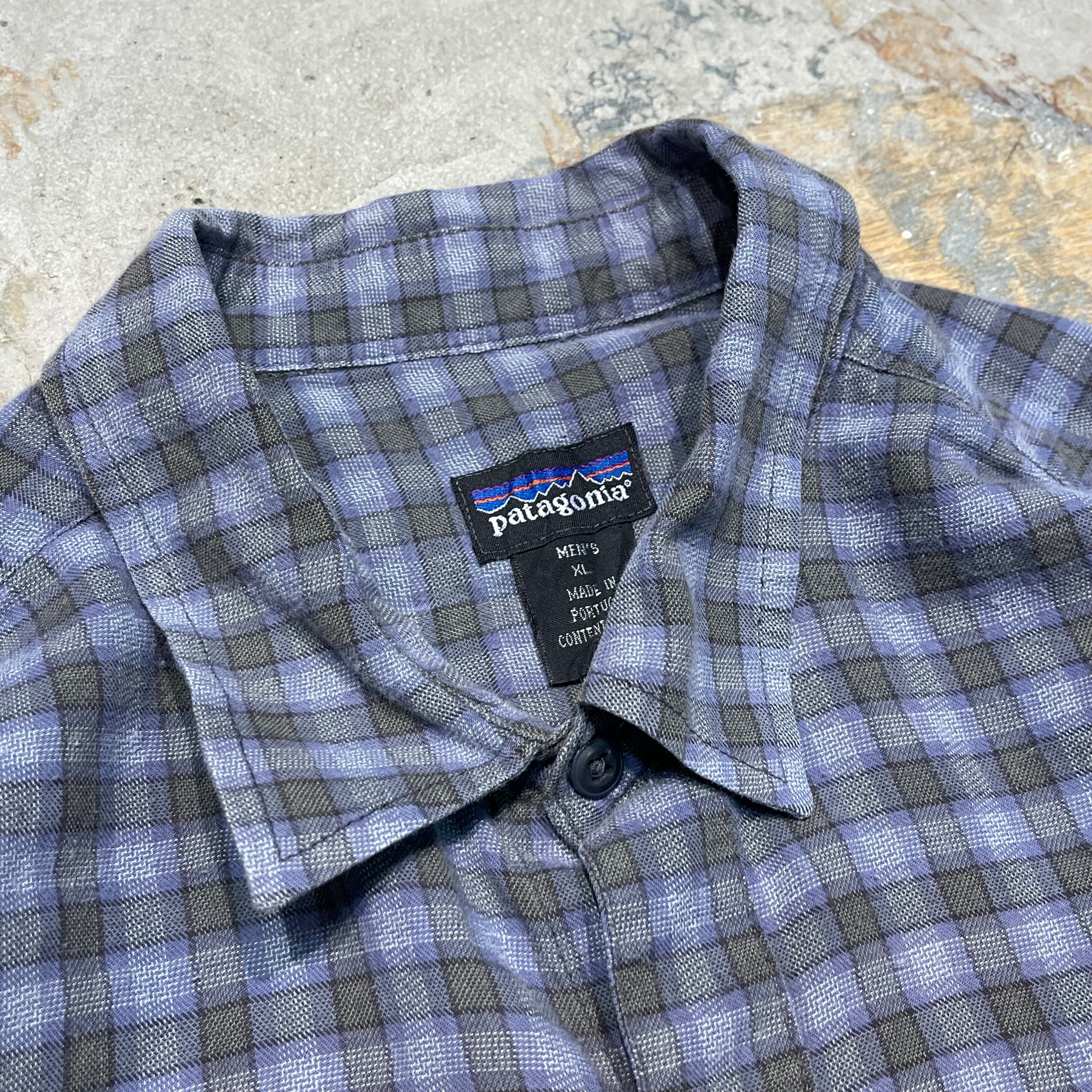 patagonia 千鳥格子 シャツ Patagonia ポルトガル製 フランネル シャツ ネルシャツ 千鳥格子