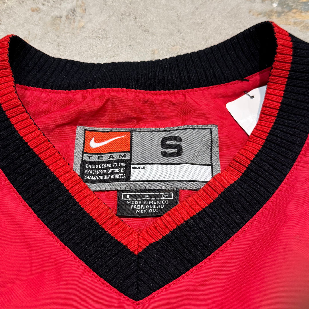 古着 NIKE/ ナイキ/ ナイロンプルオーバージャケット/ スウォッシュロゴ/ Vネック/ サイズS