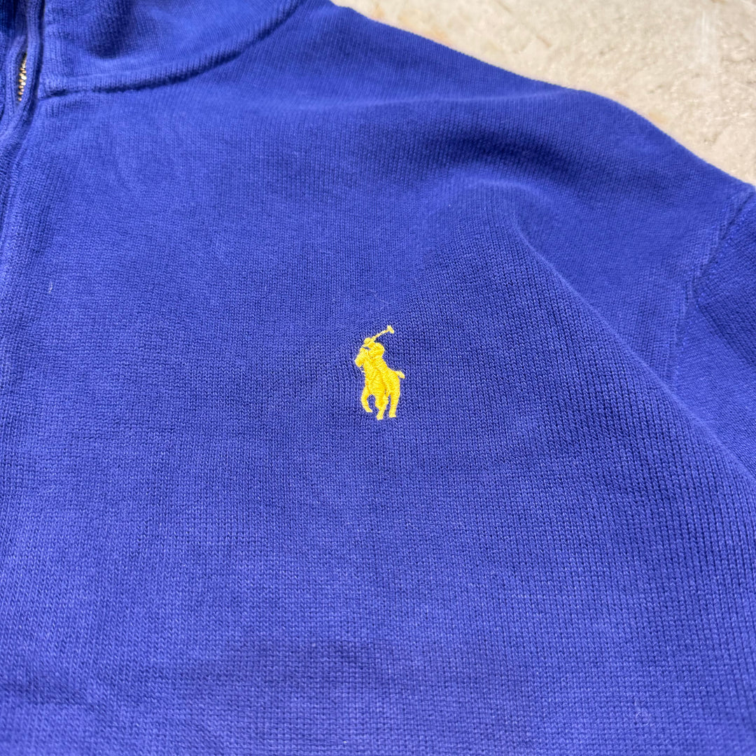 古着 POLO by Ralph Lauren/ポロラルフローレン/ハーフジップニットセーター/サイズL