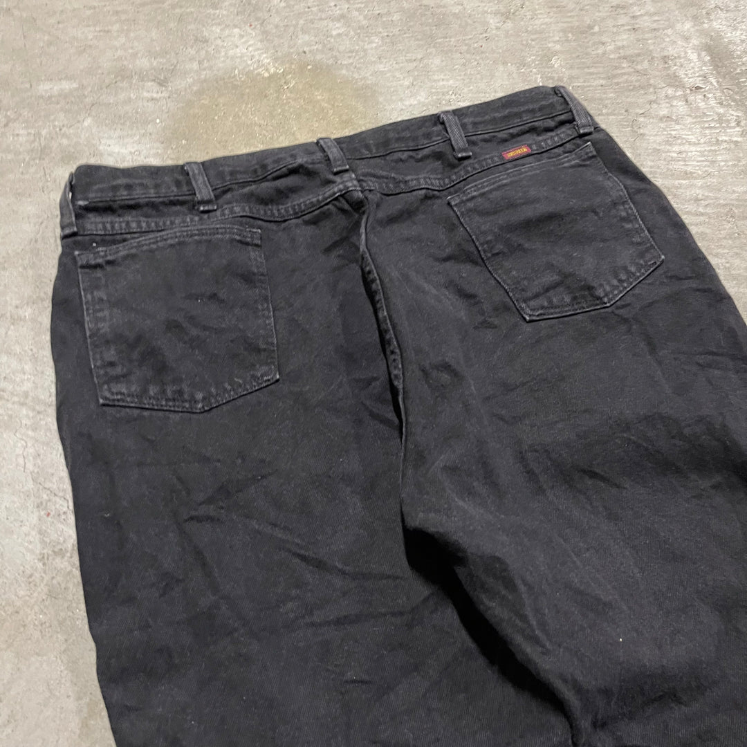 #4266 古着 RUSTLER/ラスラー/Black Denim Pants/ブラックデニムパンツ/サイズ40×30