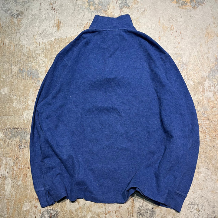 #3875 古着 POLO by Ralph Lauren/ポロバイラルフローレン/Cotton Knit Half Zip Sweaterコットンニットハーフジップセーター/ サイズXL