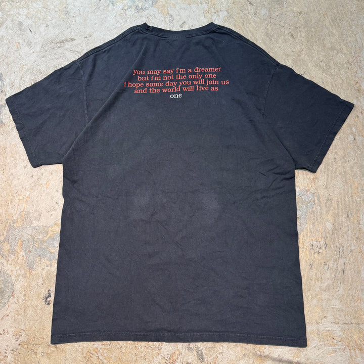 古着 Hanes/ ヘインズ/ john lennon/ ジョン レノン/ アーティストTシャツ/ サイズL