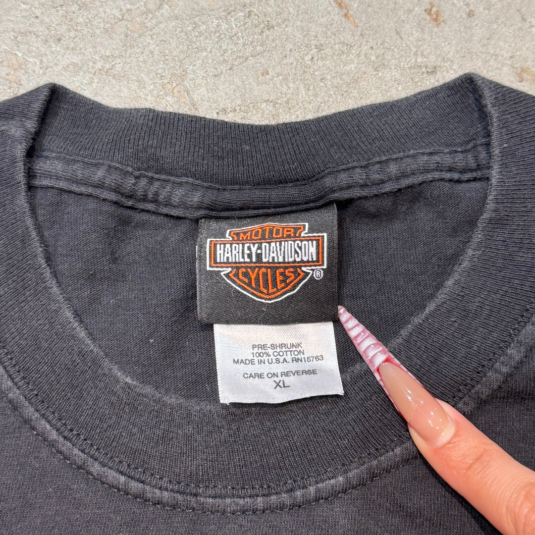 古着 USA製 Harley-Davidson/ハーレーダビッドソン/ プリントTシャツ/ サイズXL