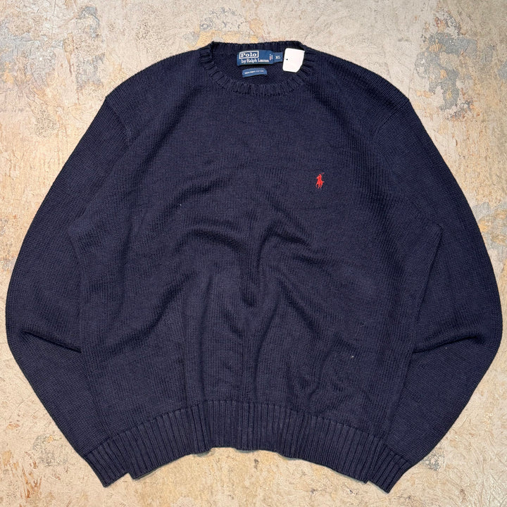 古着 90's~ POLO by Ralph Lauren/ ポロ バイ ラルフローレン/  クルーネックニットセーター/ サイズXL