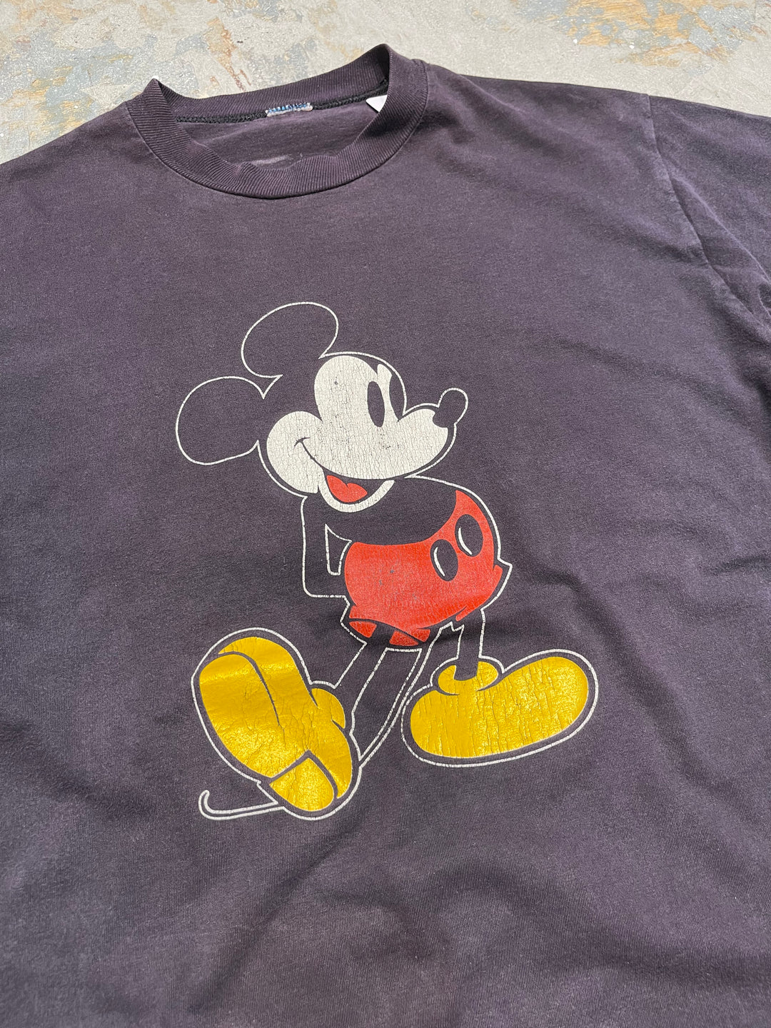 #MA149 古着 90's Disney/ディズニー / ミッキーマウス / ヴィンテージ シングルステッチ プリントTシャツ/サイズL相当