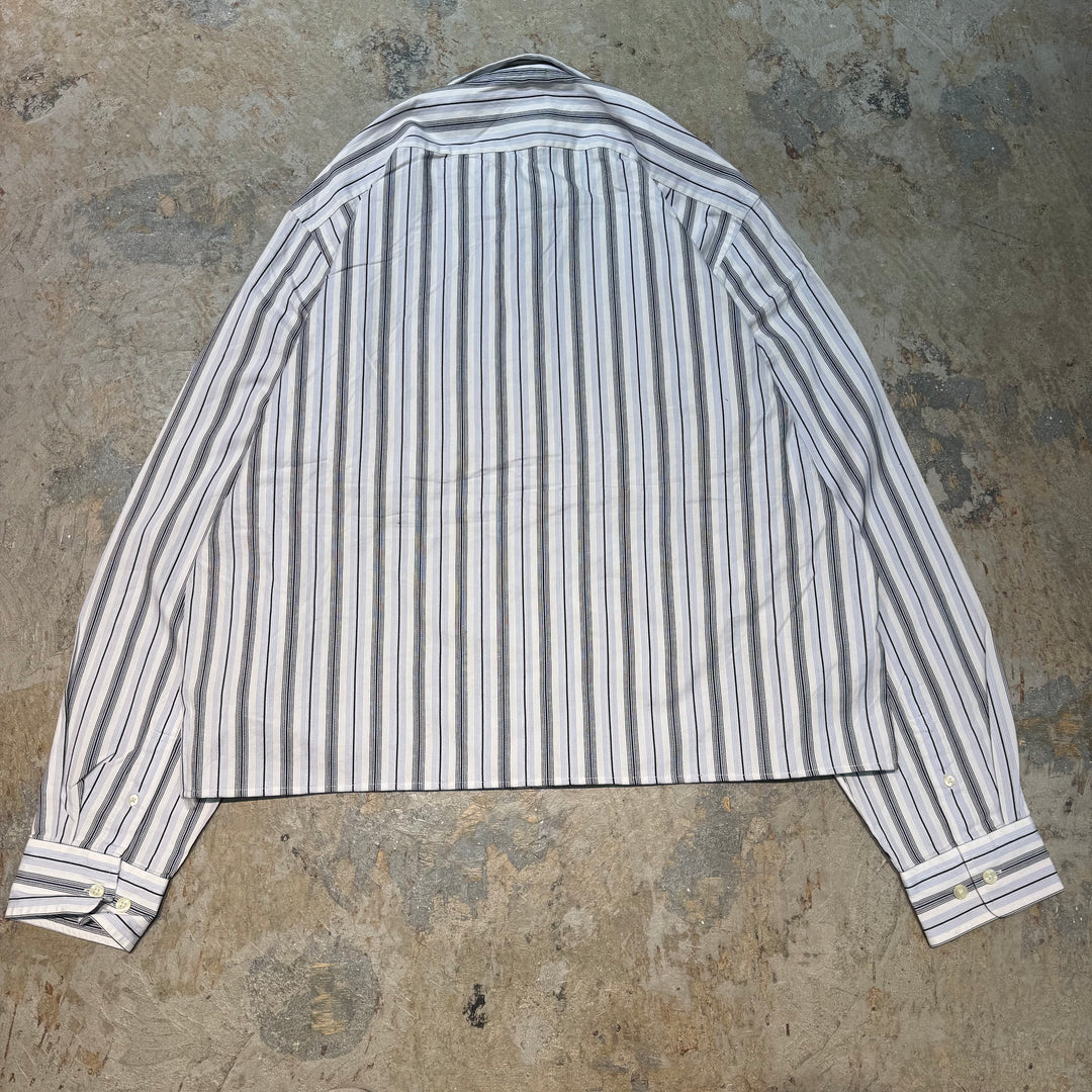 古着  GAP/ ギャップ/ ボタンダウン長袖シャツ/ ストライプ柄/ リメイク/ サイズL