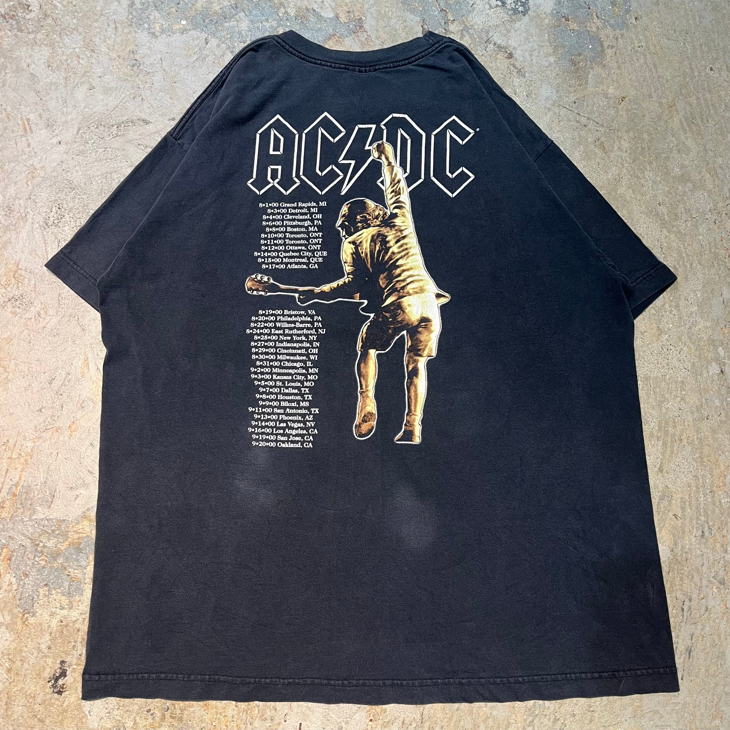 古着 AC/DC/エーシー・ディーシー/バンドプリントTシャツ/ サイズL