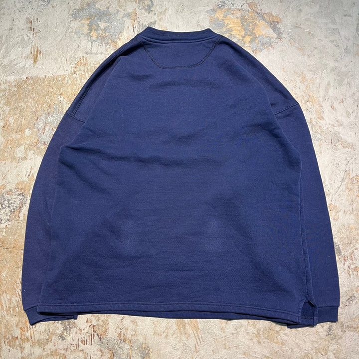 #3550 古着/Russell/ラッセル/Crewneck sweat/ヘンリーネックスウェット/ブランクスウェット/無地/MADE IN U.S.A/サイズ L