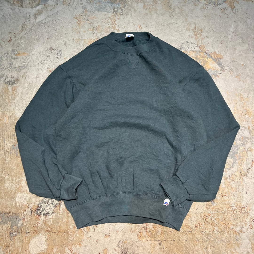 #3532 古着/Russell/ラッセル/Crewneck sweat/クルーネックスウェット/ブランクスウェット/無地/サイズL