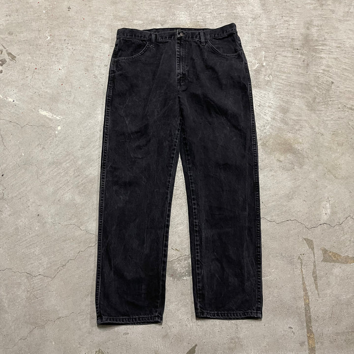 #4259 古着 RUSTLER/ラスラー/Black Denim Pants/ブラックデニムパンツ/サイズ38×32