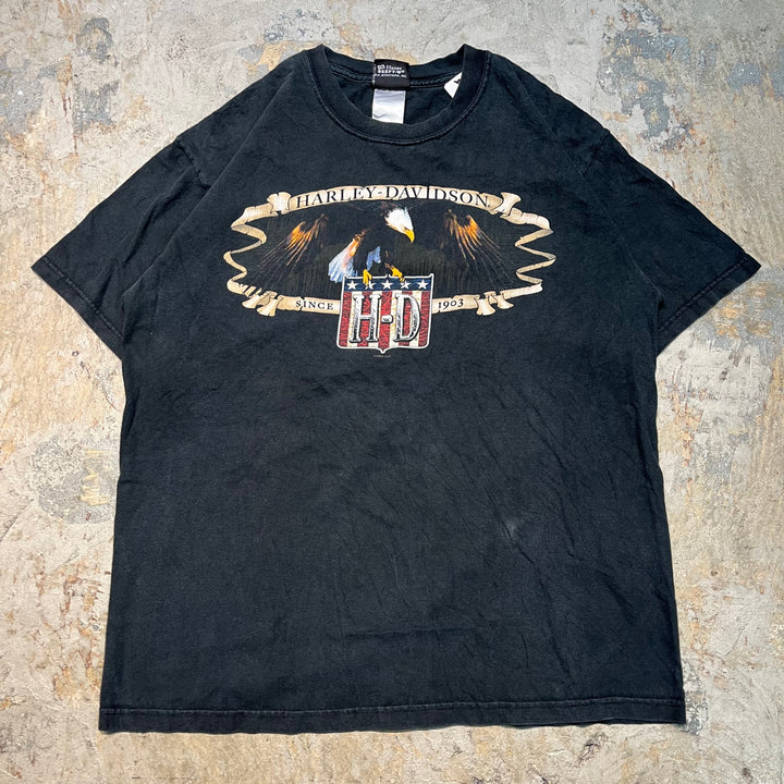 Used clothing Made in USA Harley-Davidson/Harley-Davidson/Printed T-shirt/Size L