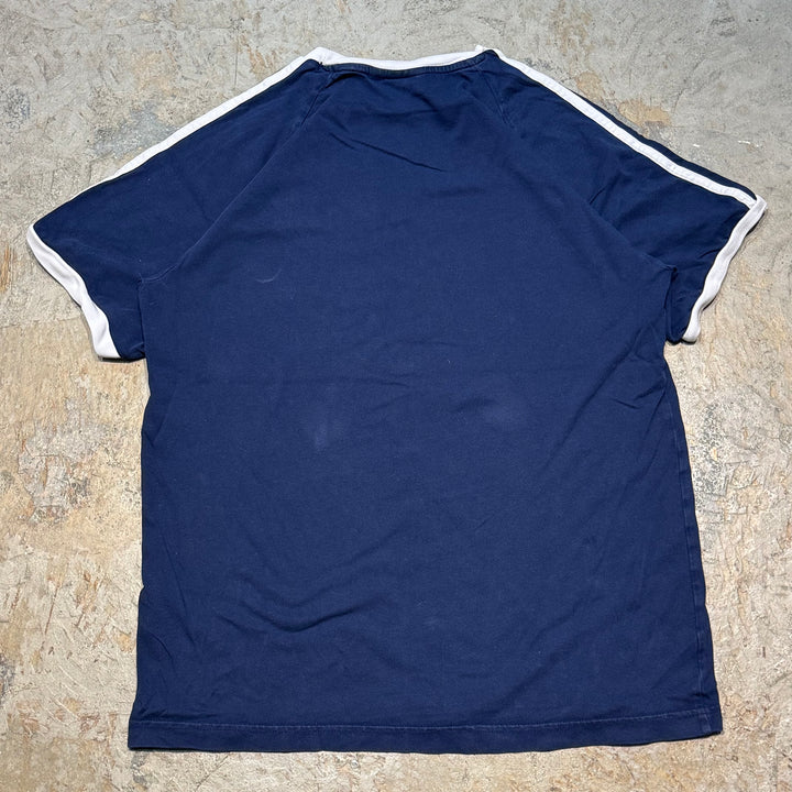 古着 adidas/ アディダス/ プリントTシャツ/ トレフォイルロゴ/ 刺繍/ サイズM