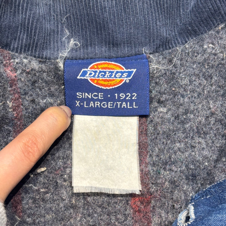 古着Dickies/ ディッキーズ/ デニムカバーオール/ 襟コーデュロイ/サイズXL
