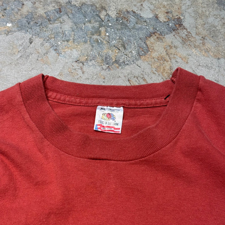 Used clothing Made in USA 80's FRUIT OF THE LOOM/ Fruit of the Room/ Single stitch/ Printed T-shirt/ Size XL