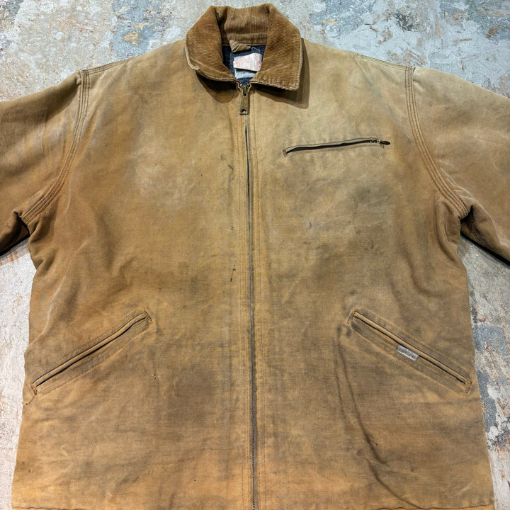 古着 80's〜90's carhartt/ カーハート/ デトロイトジャケット/ ダック地/ 裏地ブランケット/ チェック/ サイズM~L相当