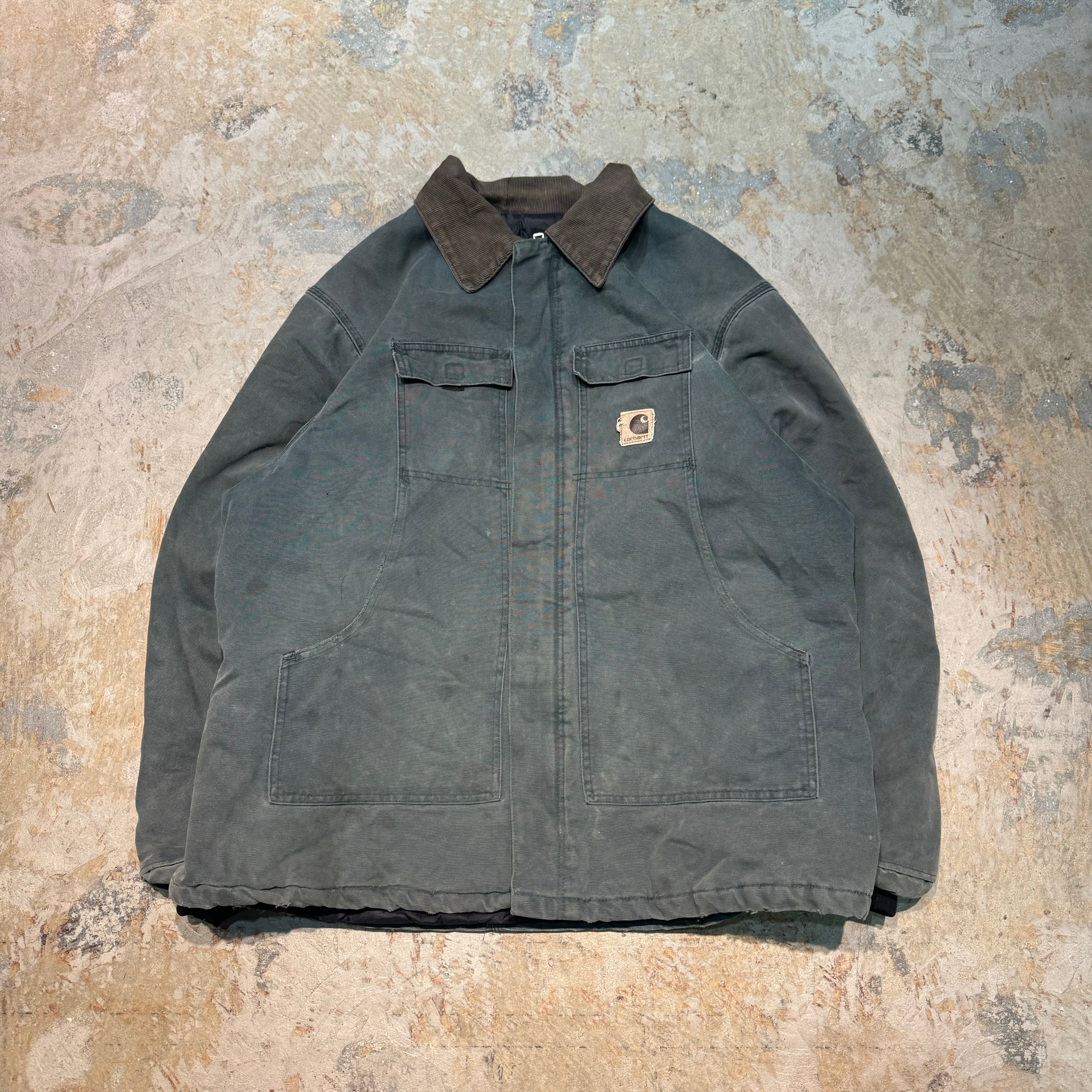 古着 carhartt/ カーハート/ トラディショナルコート/ ダック地/ 裏地キルティング/ サイズ2XL – 古着屋 MUJIN