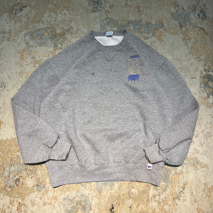 #3817 古着/Russell/ラッセル/Crewneck sweat/クルーネックスウェット/企業ロゴ/MADE IN U.S.A/サイズL