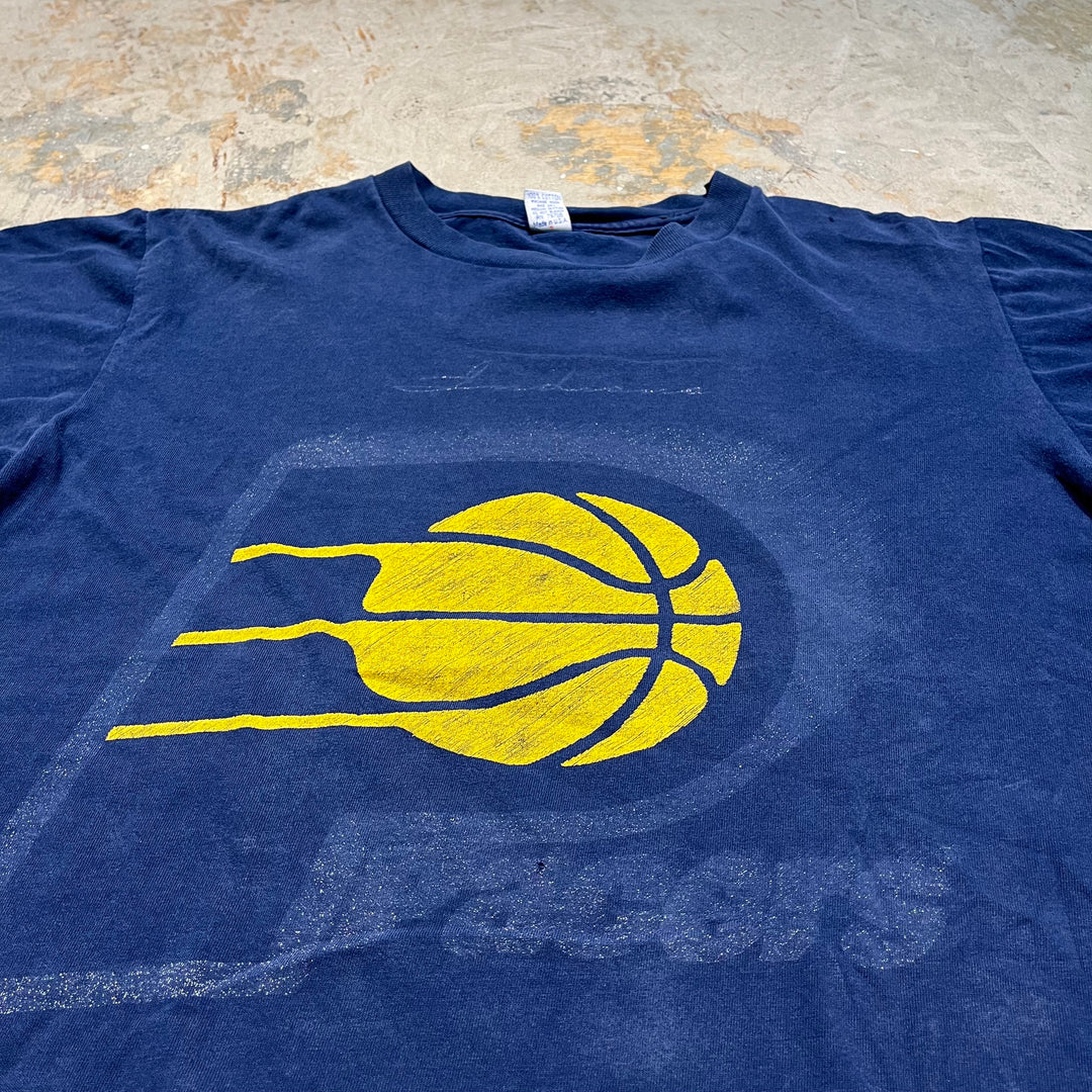 古着 USA製 90's NBA / インディアナ･ペイサーズ / ヴィンテージ シングルステッチ プリントTシャツ/サイズM