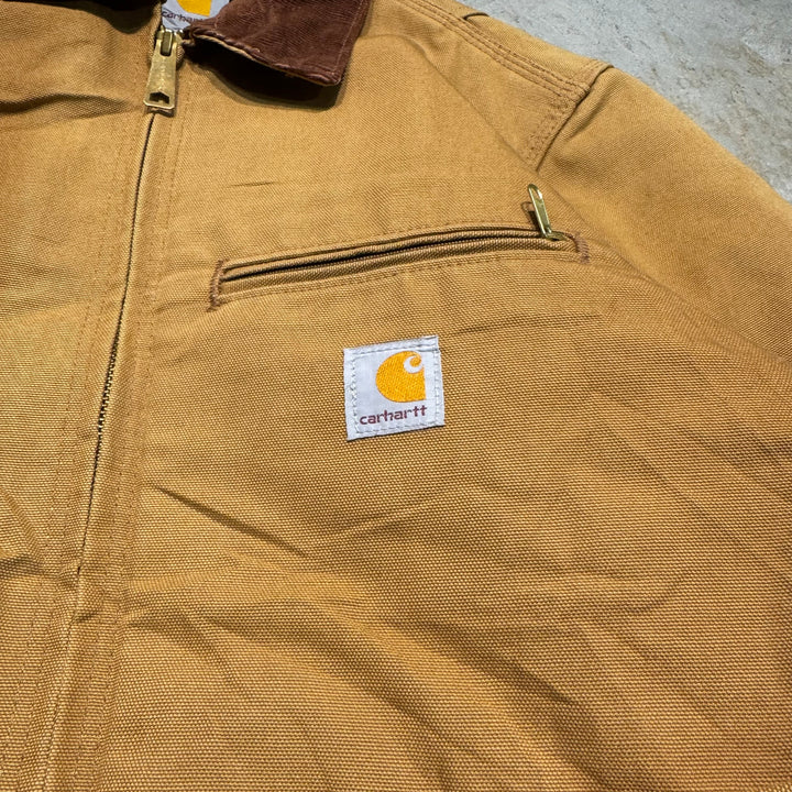 古着 carhartt/ カーハート/ デトロイトジャケット/ ダック地/ 裏地ブランケット/チェック柄/ サイズM