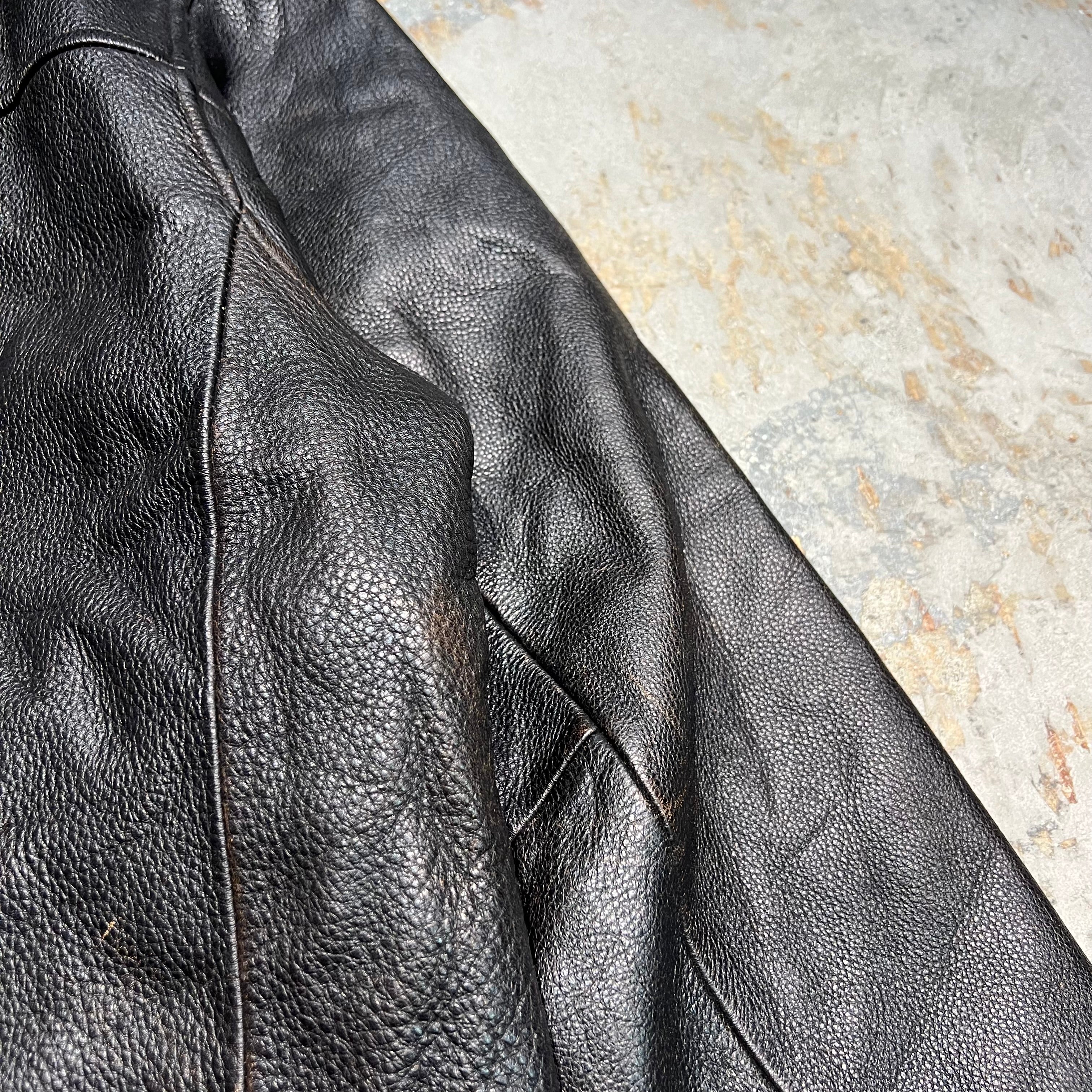 3199 古着 Eddie Bauer/エディーバウアー/Leather Halfcoat