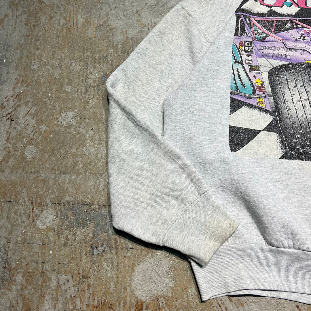 #3913 古着 90's~ FRUIT OF THE LOOM /フルーツオブザルーム/Crew  Neck Print Sweat Shirt/クルーネックプリントスウェット/MADE IN CANADA/CLAUDE BROU-LLARD/Pabst Blue Ribbon BEER/企業系/サイズL