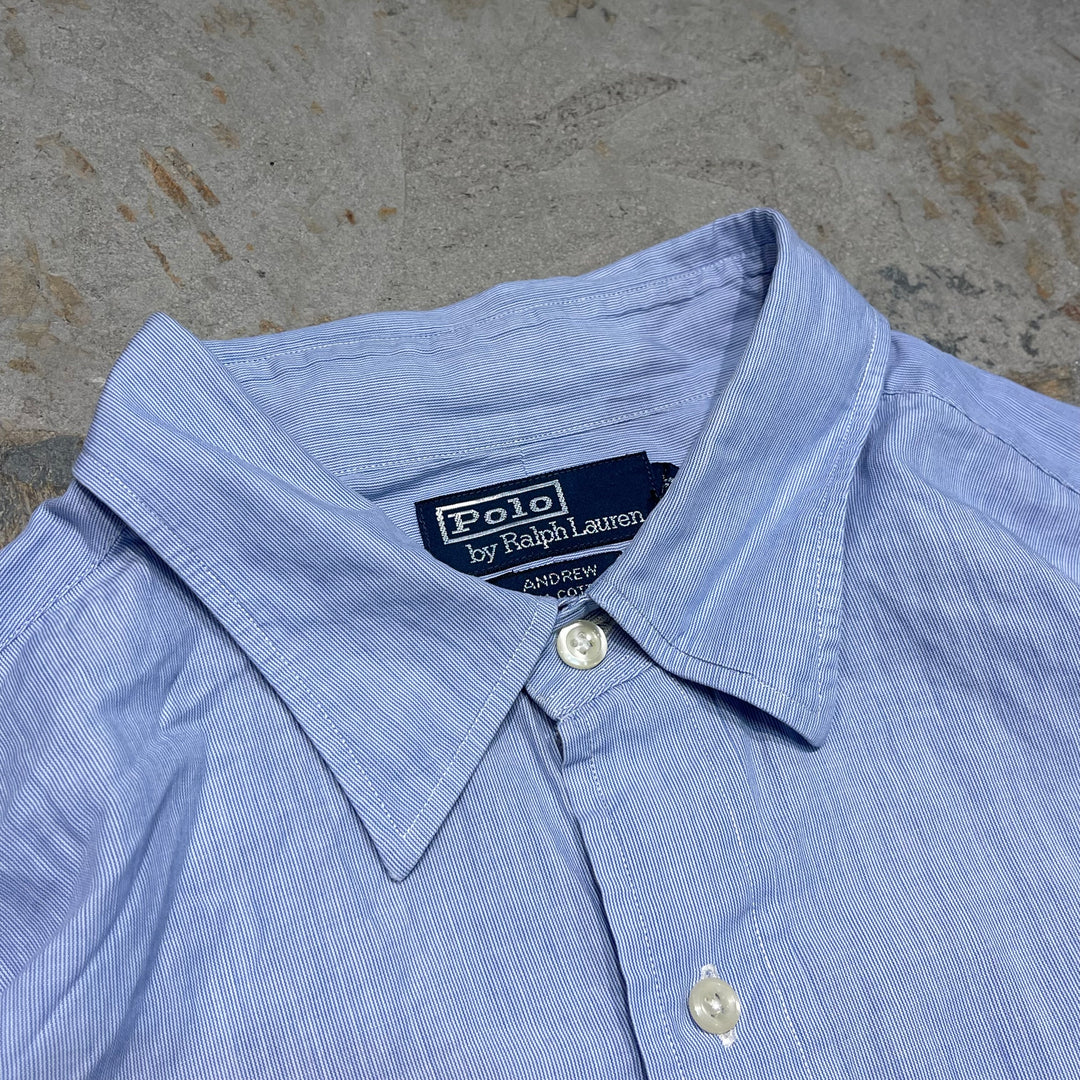 #4322 Ralph Lauren/ラルフローレン L/S Regular Collar Shirts/レギュラーカラーシャツ/ANDREW/サイズ17 1/2 34/35